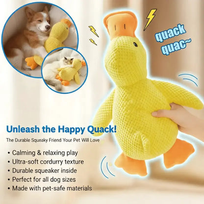 Durable Squeaky Duck Toy for Dogs TailFriends