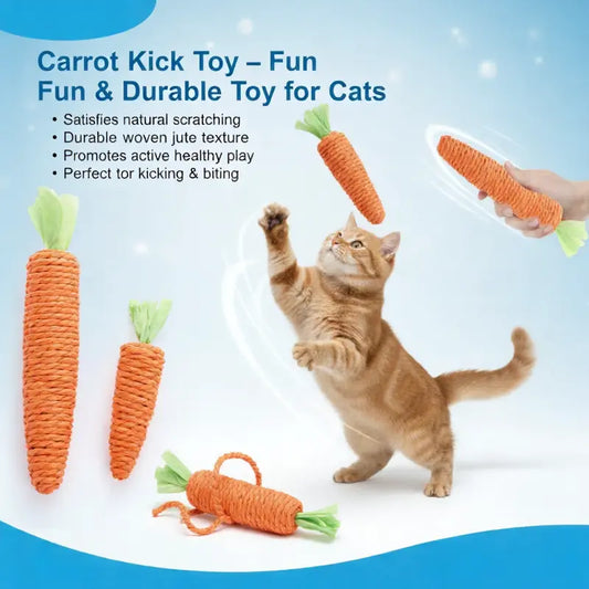 Carrot Kick Toy – Fun & Durable Toy for Cats TailFriends