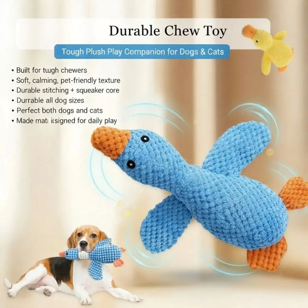 Durable Chew Toy – Tough Plush Play Companion for Dogs & Cats TailFriends
