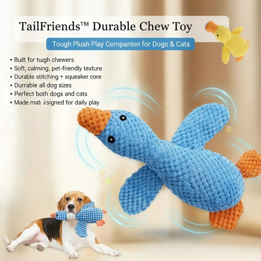 Durable Chew Toy – Tough Plush Play Companion for Dogs & Cats