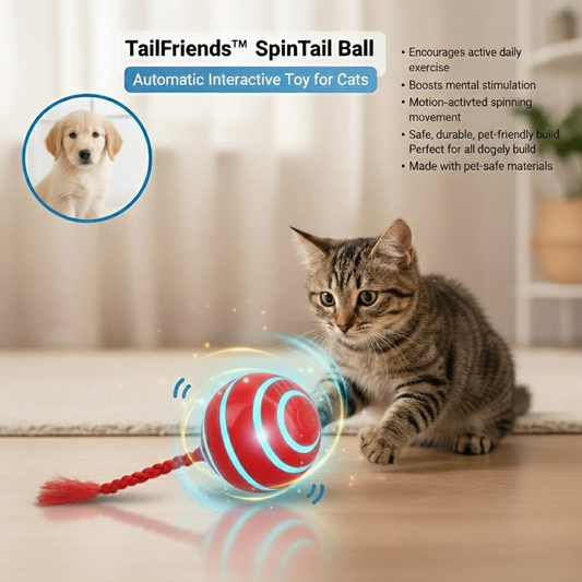 TailFriends™ SpinTail Ball – Automatic Interactive Toy for Cats