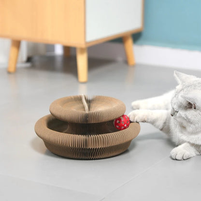 CurlScratch™ – Interactive Expandable Scratcher for Cats
