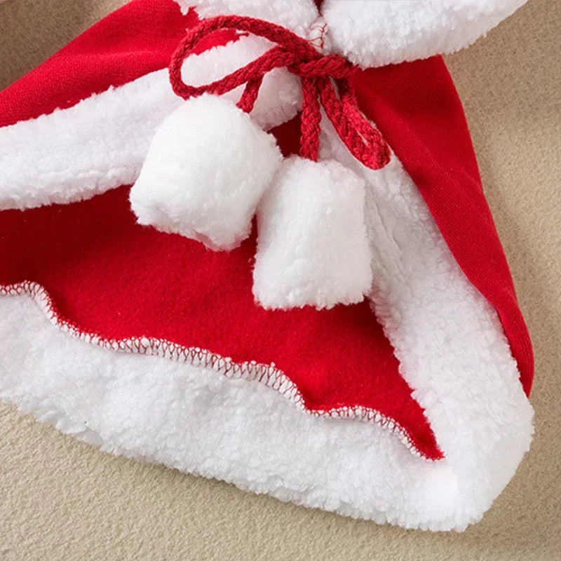 Christmas Cat Costume – Cozy Santa Cape & Hat