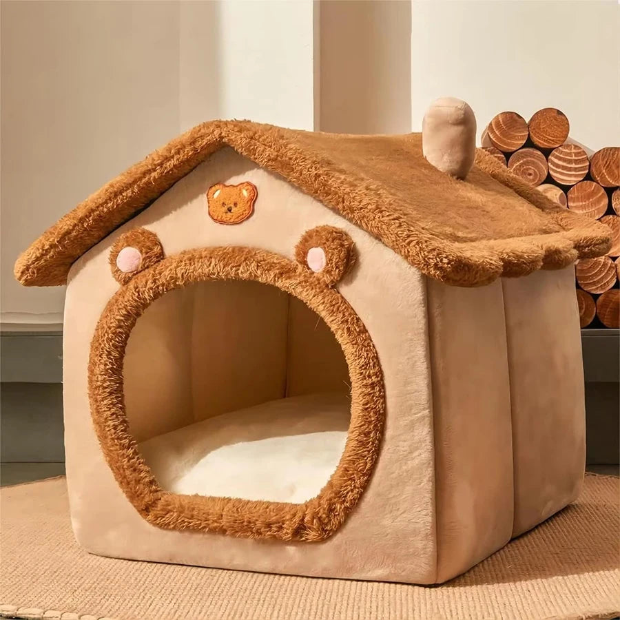 Cozy Pet Cave – Foldable & Washable House for Cats and Small Dogs