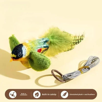 TailFriends™ BirdieTease – Interactive Feather Toy with Sounds