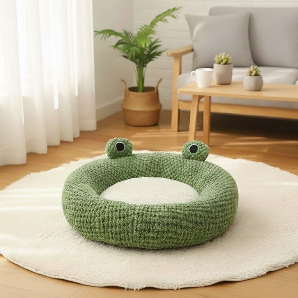 TailFriends™ Froggy Bed – Soft & Warm Nest for Cats